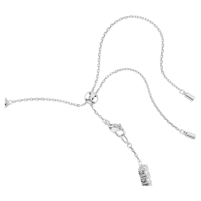 Matrix Tennis Choker Round Cut, White, Rhodium Plated